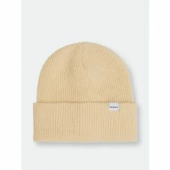 Druthers Organic Cotton Cardigan Knit Beanie Streetwear Cream