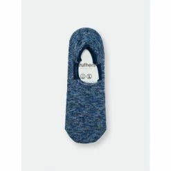 Druthers Organic Cotton Mélange No-Show Sock - Navy Mélange Socks