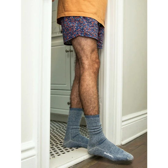 Druthers Merino Wool House Sock Socks Navy Blue 4 Druthers Merino Wool House Sock Socks Navy Blue - Image 2