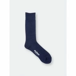 Druthers Merino Wool Waffle Sock Socks Navy