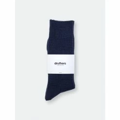 Druthers Merino Wool Waffle Sock Socks Navy -Druthers Shop unnamed file 1967