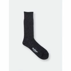 Druthers Merino Wool Waffle Sock Socks Charcoal