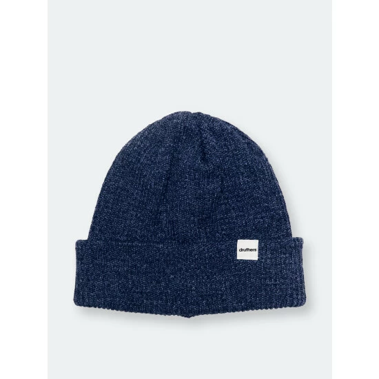 Druthers Recycled Cotton Ribbed Knit Beanie - Denim Streetwear 3 Druthers Recycled Cotton Ribbed Knit Beanie - Denim Streetwear