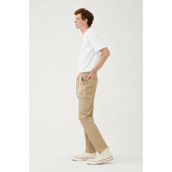 Warp + Weft GEX - Jogger - Wheat Denim & Bottoms 4 Warp + Weft GEX - Jogger - Wheat Denim & Bottoms - Image 2