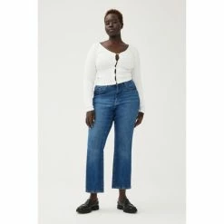 Warp + Weft ASE Plus - High Rise Straight Jeans - Seaborn Denim