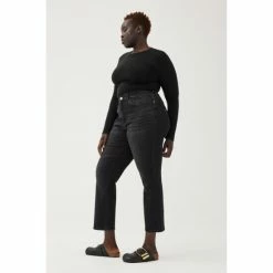 Warp + Weft ASE Plus - High Rise Straight Jeans - Nightfall Denim -Druthers Shop unnamed file 246