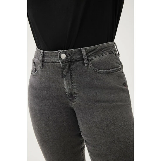 Warp + Weft Jfk Plus Skinny Jeans - Gris Jeans & Denim 7 Warp + Weft Jfk Plus Skinny Jeans - Gris Jeans & Denim - Image 5