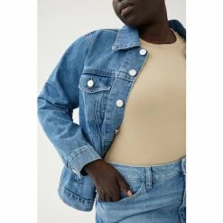 Warp + Weft LBC Plus - Denim Jacket Coats, Jackets & Blazers Clare -Druthers Shop unnamed file 447