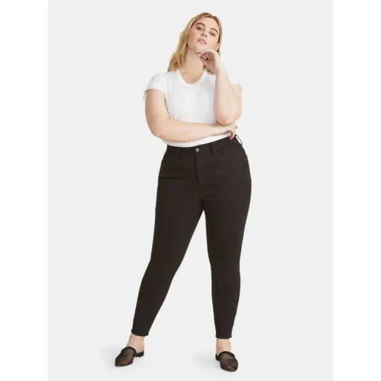 Warp + Weft MXP Plus Size High Rise - Raven Denim 8 Warp + Weft MXP Plus Size High Rise - Raven Denim - Image 6