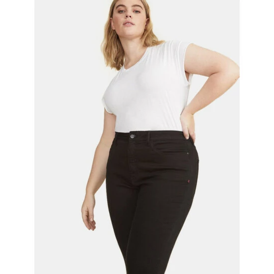 Warp + Weft MXP Plus Size High Rise - Raven Denim 9 Warp + Weft MXP Plus Size High Rise - Raven Denim - Image 7