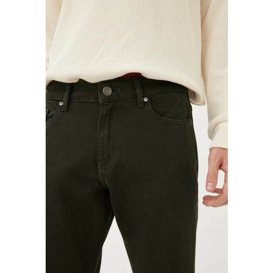 Warp + Weft AMS Slim Jeans- Forest Denim & Bottoms 6 Warp + Weft AMS Slim Jeans- Forest Denim & Bottoms - Image 4