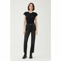 Warp + Weft ASE - High Rise Straight Jeans - Nightfall Jeans & Denim