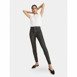 Warp + Weft MXP High Rise - Onyx Wax Coated Jeans & Denim -Druthers Shop unnamed file 791