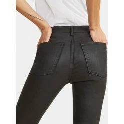 Warp + Weft MXP High Rise - Onyx Wax Coated Jeans & Denim -Druthers Shop unnamed file 794