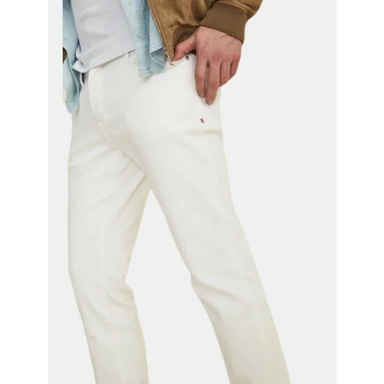Warp + Weft AMS - Slim | White Denim & Bottoms 3 Warp + Weft AMS - Slim | White Denim & Bottoms