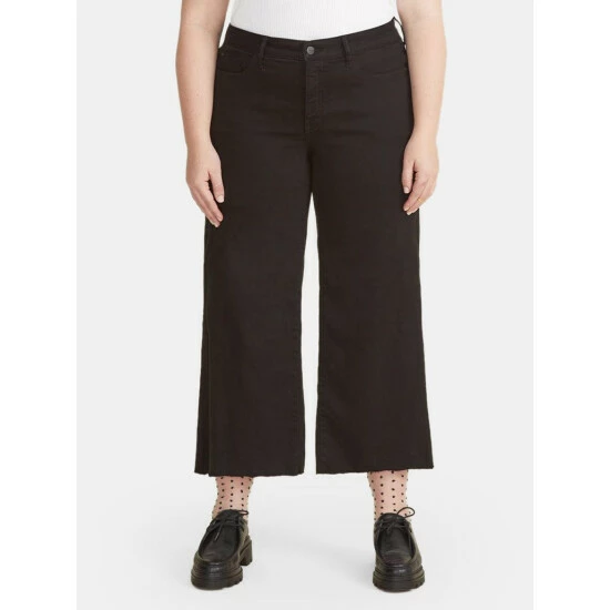 Warp + Weft ICN Plus - Wide Leg - Black Denim 4 Warp + Weft ICN Plus - Wide Leg - Black Denim - Image 2