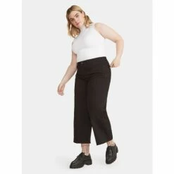 Warp + Weft ICN Plus - Wide Leg - Black Denim 15 Warp + Weft ICN Plus - Wide Leg - Black Denim -Druthers Shop unnamed file 843